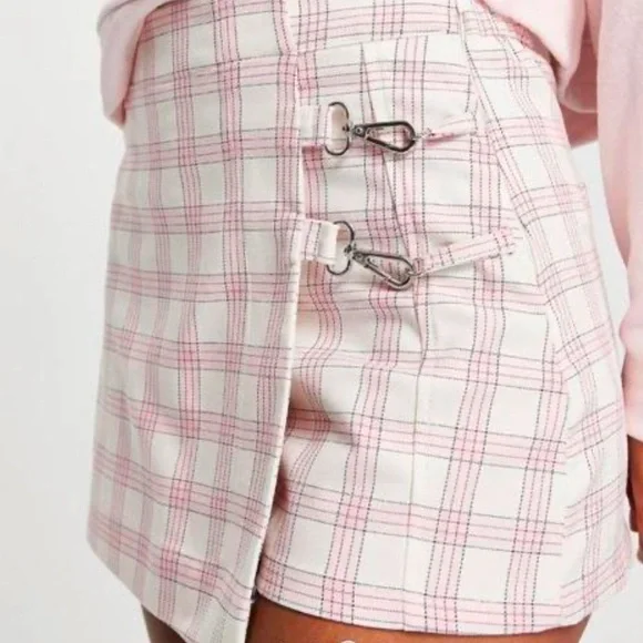Rue21 Pink and White Checkered Top - Picture 1 of 6